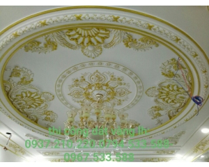 Thi công dát vàng phào chỉ trang trí Pu
